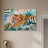 Art Remedy Relaxing Tiger Tropical Jungle Animals Wall Art Unframed - 2 of 4