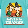 Girls' - Peanuts - Giving Thanks Fitted Short Sleeve Graphic T-Shirt - 2 of 4