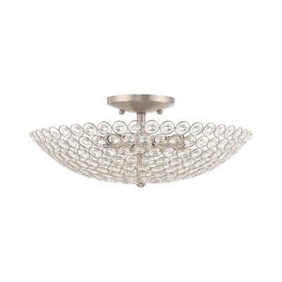Livex Lighting Cassandra 3 - Light Flush Mount in  Brushed Nickel