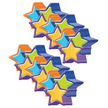 Eureka Color My World Stars Assorted Paper Cut Outs 36 Per Pack 6 Packs (EU-841005-6)