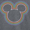 Men's - Disney - Mickey Mouse Rainbow Logo Long Sleeve Graphic T-Shirt - 2 of 4