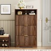 KTMBDW Shoe Storage Cabinet with Flip Drawers, Shoe Organizer Storage for Entryway, Freestanding Hidden Slim Narrow Shoe Rack Cabinet - 3 of 4