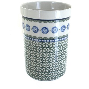 Blue Rose Polish Pottery 169 Ceramika Artystyczna Utensil Jar - 1 of 1