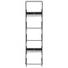 vidaXL Wall Mounted 5-Bottle Wine Rack - Sturdy Black Iron Design - Stylish & Functional Display - Ideal Gift for Wine Lovers - 3 of 4