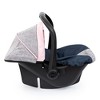 Bayer Design Dolls Car Seat - Grey, Blue, Pink Butterfly - Fits Dolls Up To 18" - 2 of 4