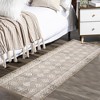 Boho Area Rugs Washable Rug Moroccan Lattice Rugs Living Room Rug Non-Slip Non-Shedding Carpet Soft Geometric Rugs - 2 of 4
