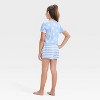 Girls' 3pc Printed Short Sleeve Pajama Set - Cat & Jack™ - 4 of 4