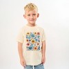 The Juniper Shop Watercolor Daisy Garden Youth Short Sleeve Tee - L - Cream - 3 of 4
