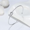 Love Knot Bracelet for Women or Men by Ginger Lyne | Bridal Party Gifts |  Sterling Silver Bangle for Women Adjustable - 3 of 4