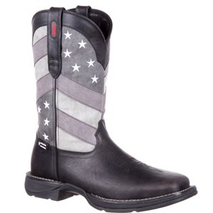 Men's Rebel by Durango Faded Black Flag Western Boot - 1 of 4