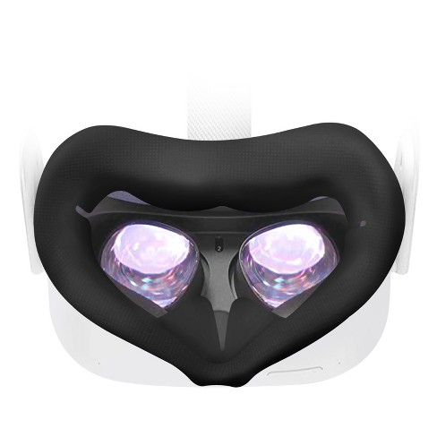 Insten Silicone Face Cover Mask For Oculus Quest 2, Sweatproof, Washable, Light & Comfortable Headset Accessories, Black :
