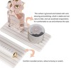 Aoibox 2 PCS Water Absorbent Diatomite Coasters with Grooved Design, Quick Drying Stone for Soaps, Plants & Toiletries in Modern Homes - 3 of 4