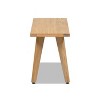 Jennifer Taylor Home Capri 35.5" Solid Red Oak Wood Bench - 3 of 4