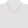 Black Bow Jewelry 0.8mm 14k Yellow Gold Solid Round Snake Chain Necklace - 2 of 4