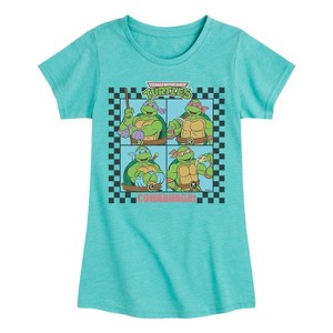 Girls' - Teenage Mutant Ninja Turtles - Cowabunga Four Fitted Short Sleeve Graphic T-Shirt - 1 of 4