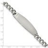 Black Bow Jewelry Men's Stainless Steel Polished Curb Link I.D. Bracelet, 8.5 Inch - 4 of 4