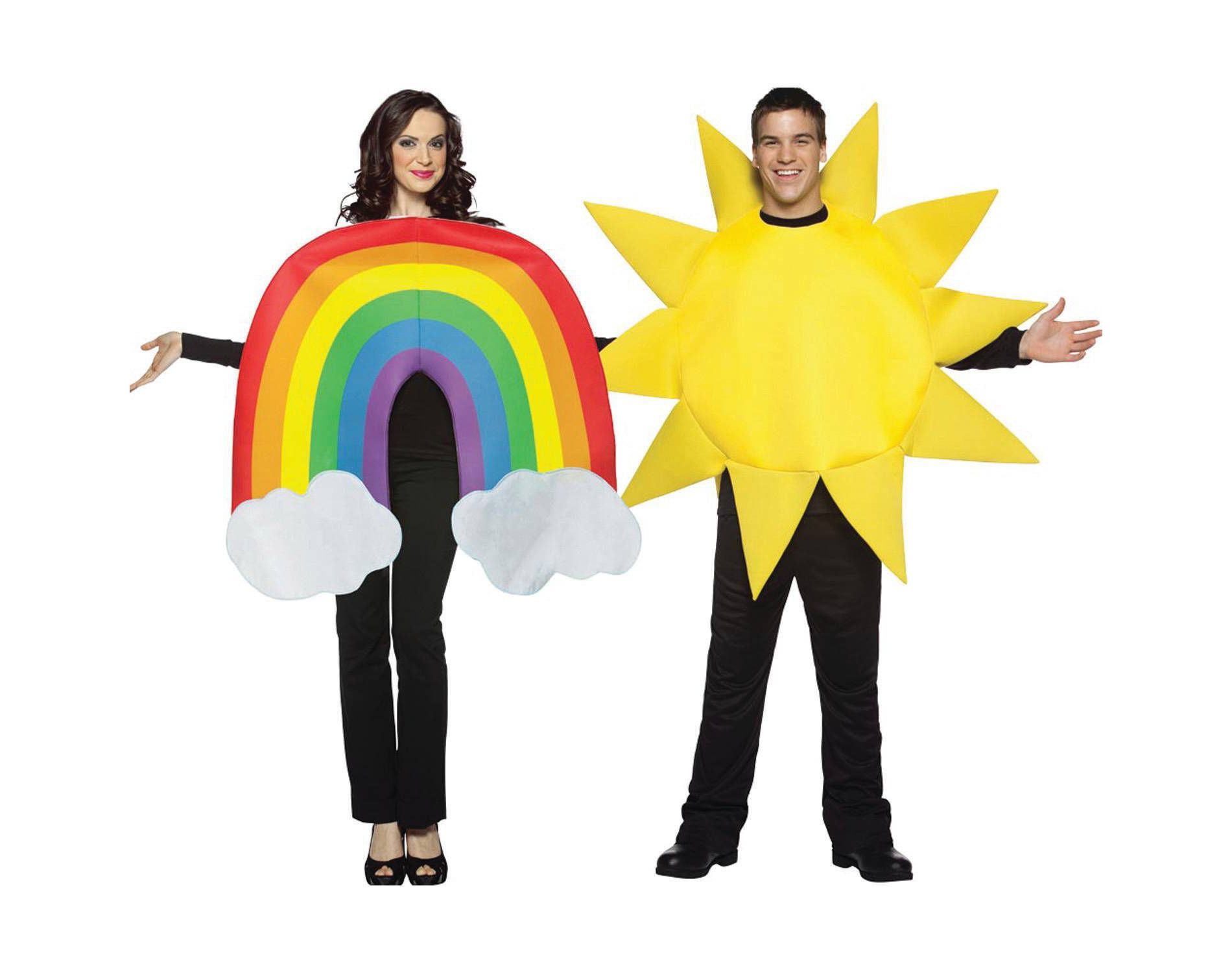 Imposta Costumes Adult Rainbow and Sun Couples' Costume Bodysuits One Size