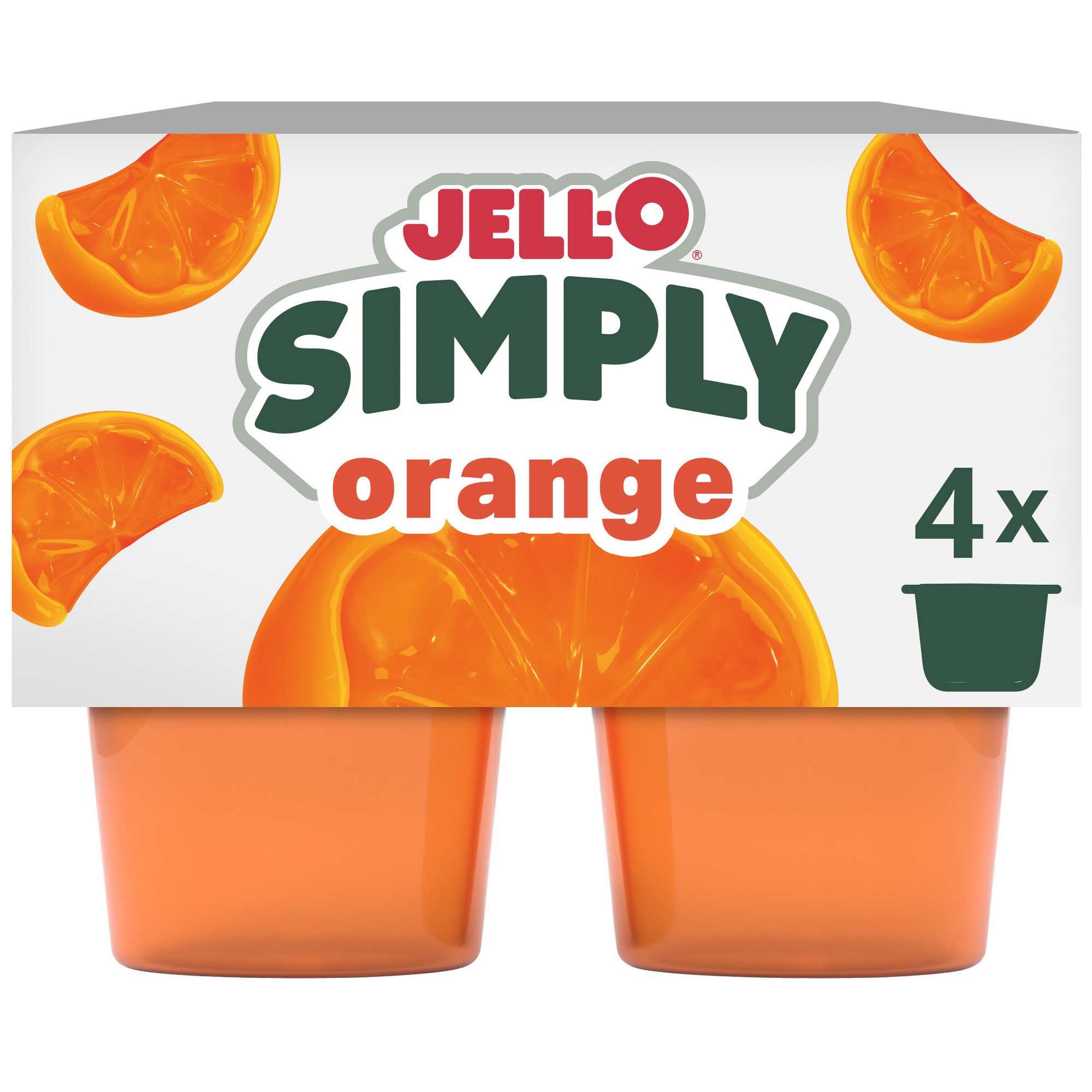 Jell O JELL-O Simply Ready-to-Eat Orange — product image