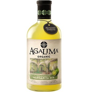 Agalima Organic Authentic Margarita Mix - All Natural, 1 Liter Bottles (18 Fl Oz)  Premium Pressed Lime and Blue Agave Nectar - 1 of 4