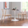 Glasgow Curved Back Woven Dining Chair Natural - Linon: Beechwood, Jute Rush Seat, No Assembly Required - 2 of 4