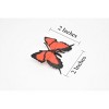 Collectible Wildlife Gifts | Butterfly, Red, flexible, Very Nice Rubber Reproduction   2"     F1654 B74 - 3 of 4