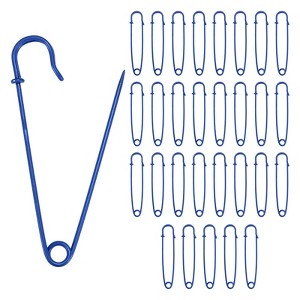 Unique Bargains Sewing Upholstery Spring Lock Blanket Bulk Large Safety Pins 30 Pcs - 1 of 4