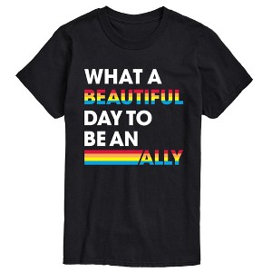 Men's Instant Message Beautiful Day to Be an Ally Short Sleeve