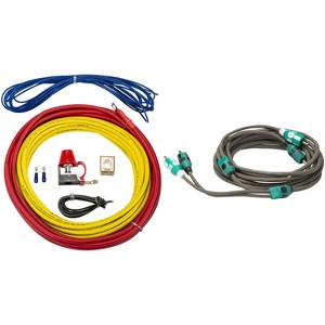 Kicker 47KMPK8 Marine 8awg Amp Power Kit & 47KMI3 3 Meter RCA Cable - 1 of 3