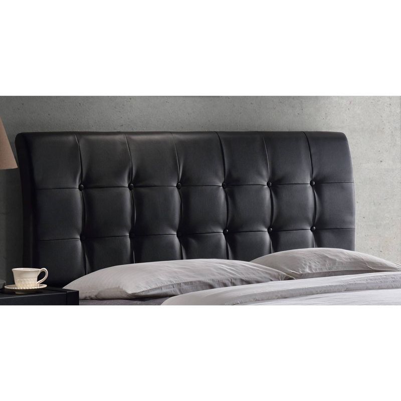 Hillsdale Furniture Full Lusso Upholstered Faux Leather Headboard Black, 3 of 5