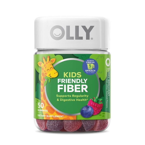 OLLY Fibra Amigable para Niños Multivitamínico Gomitas - 50 Unidades: Vitaminas, 50 Gomitas