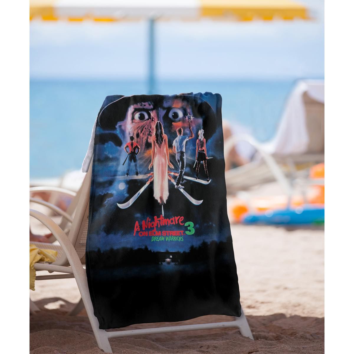 Nightmare On Elm Street Elm Street 3 Poster 30” x 60” Beach Towel - thumbnail 2