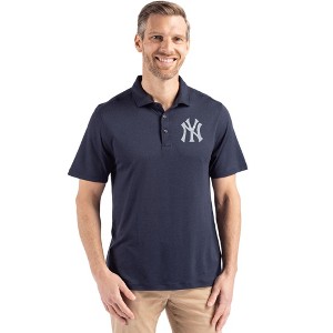 New York Yankees Cutter & Buck Coastline Epic Comfort Recycled Mens Polo - 1 of 1