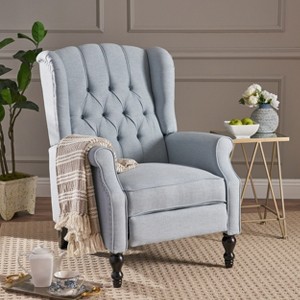 Lyngins Modern Luxury Tufted Recliner Chair with High Back & Adjustable Footrest,Accent Sofa Arm Chair for Living Room - 1 of 4