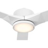 56" Casa Vieja Kali Matte White LED Damp Ceiling Fan with Remote - 3 of 4