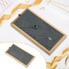 Unique Bargains Bamboo Wood Necklace Tray Stackable Storage Jewelry Tray Showcase Display Organizer 1 Pcs - 2 of 4