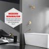 SUMERAIN Tub and Shower Trim Kit, Shower Faucet Set 6 Spray Rain Showerhead and Spout, Brushed Gold - 3 of 4
