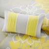 Gulches Printed Cotton Sateen Comforter Set Taupe Grey/Yellow Queen - 3 of 4