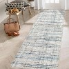 Washable Rug with Braided Print, Modern Low-Pile Non-Slip Carpet for Kitchen, Entryway, Bathroom, Bedroom – Stain Resistant, Natural Darkened - 3 of 4