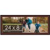 PosterPalooza | Panoramic Decor Brown Picture Frame - UV Acrylic, Foam Board Backing, Hanging Hardware - 2 of 4