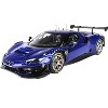 2022 Ferrari 296 GT3 Electric Blue with DISPLAY CASE Limited Edition to 24 pieces Worldwide 1/18 Model Car by BBR - 2 of 4