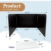 4E's Novelty 4ct Desk Dividers in Black & White – Privacy Folders for Students, Classroom Essentials for Teachers - 4 of 4