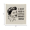 Slickblue Rustic Bar Decor Sign 7x7 – Solid Wood Plaque with Funny Quote, Shelf or Wall Display, 10 Color Options - 2 of 3