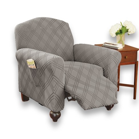 Maytex collin stretch 4 piece recliner furniture slipcover hot sale