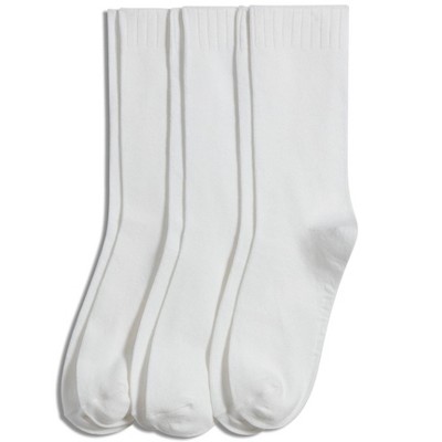 Jockey Women's Non-binding Crew Socks - 3 Pack 6-10 White : Target