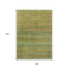 HomeRoots 9' X 12' Green Copper And Teal Blue Striped Washable Indoor Outdoor Area Rug - 3 of 4