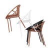 PAGED Outdoor Dining Chairs Set of 2 Modern Simple Patio Dining Chairs with Stackable Chairs, Metal Legs for Garden, Balcony, Lawn - 4 of 4