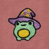 Dalix Sorcerer Frog Embroidered Cotton Relaxed Short Sleeve Tee T Shirt Womens - 4 of 4