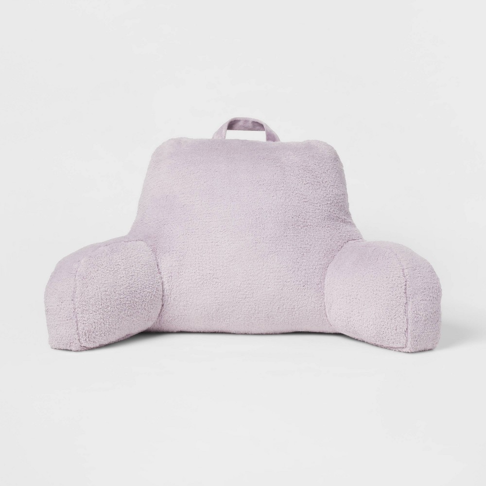 Sherpa Bed Rest Pillow Light Purple - Room Essentials