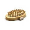 Pursonic Boar Bristle Bath Brush & Rubber Massager with Lotus Wooden Handle - 2 of 3