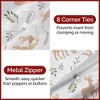 Luxury Soft Premium Christmas Duvet Cover Set - Zipper Closure & Matching Pillow Shams - CGK Linens - 4 of 4